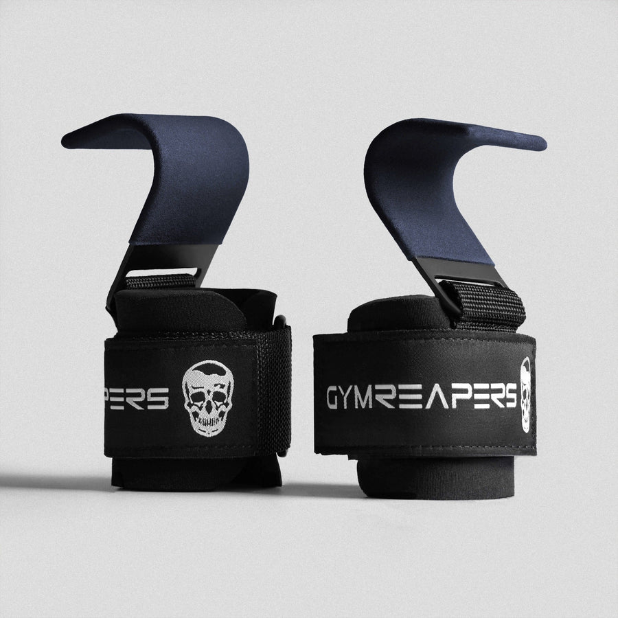 Gymreapers Lifting Hooks - Navy