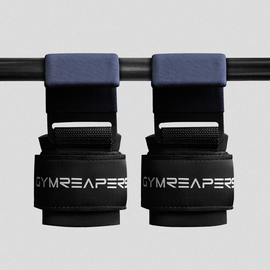 Gymreapers Lifting Hooks - Navy