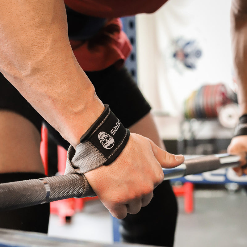 Lifting Straps | Premium Padded Weightlifting Straps - Black/Red