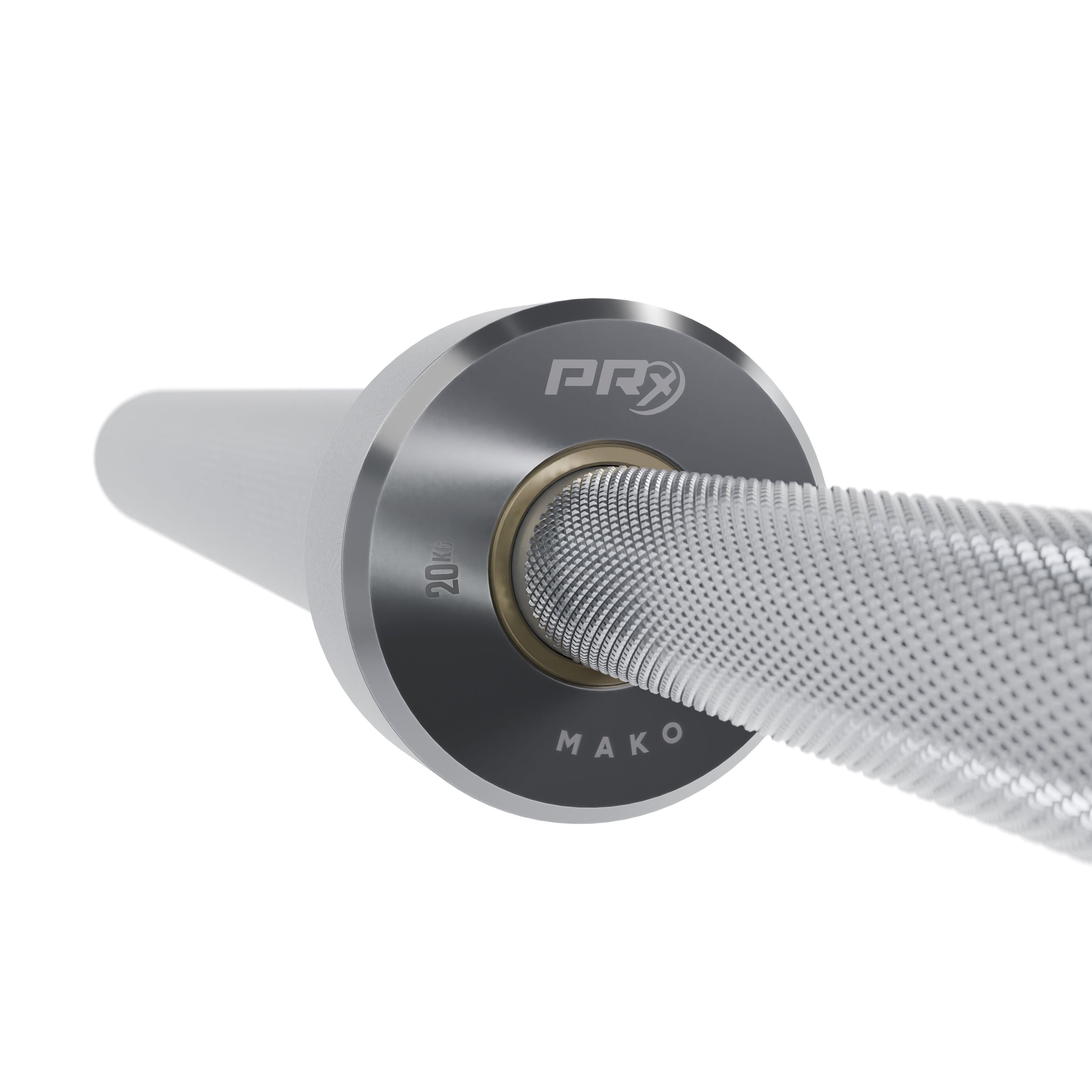 PRx Mako Olympic Barbell IWF knurl marks