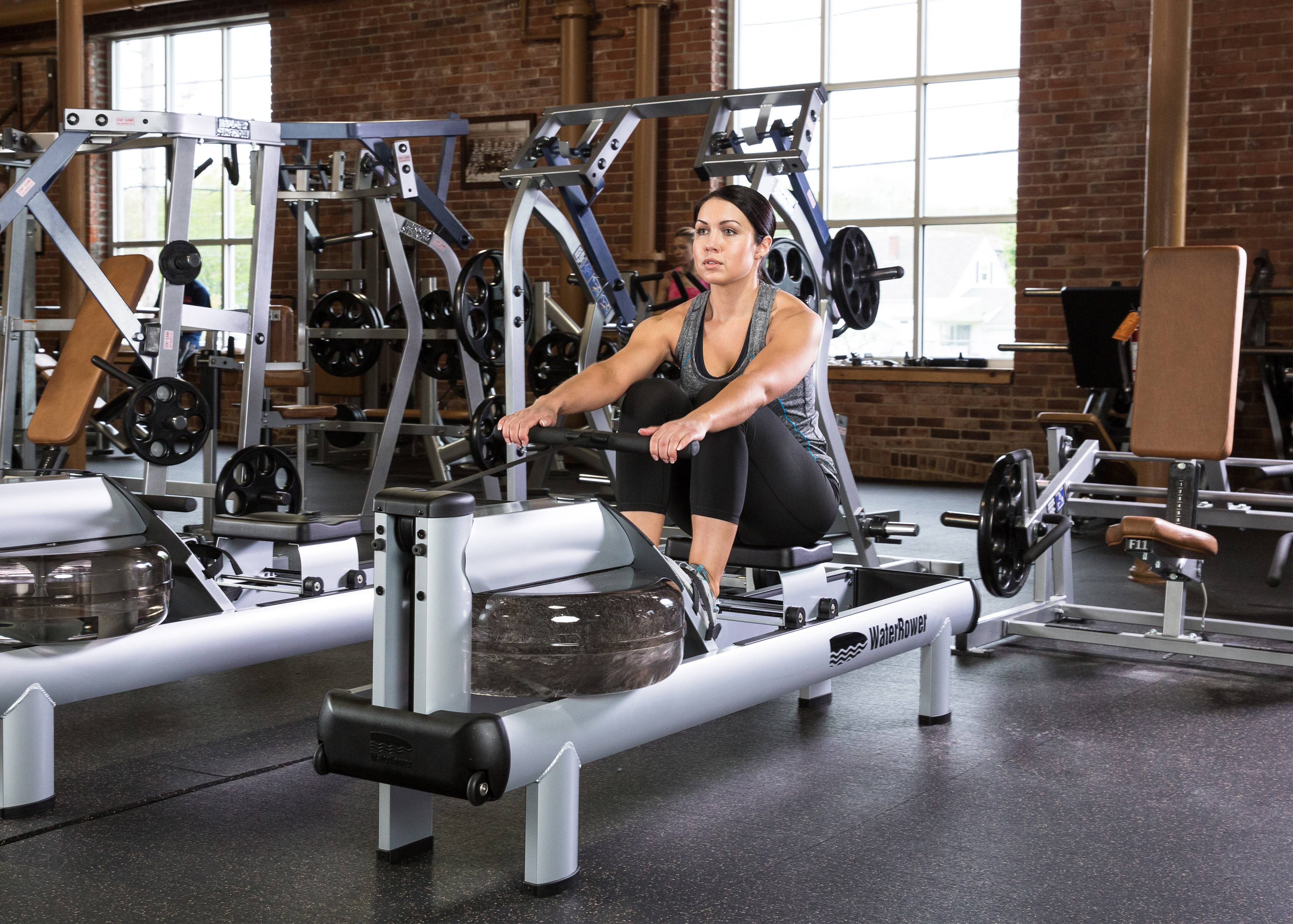 WaterRower M1 HiRise Rowing Machine with S4 BLE Monitor