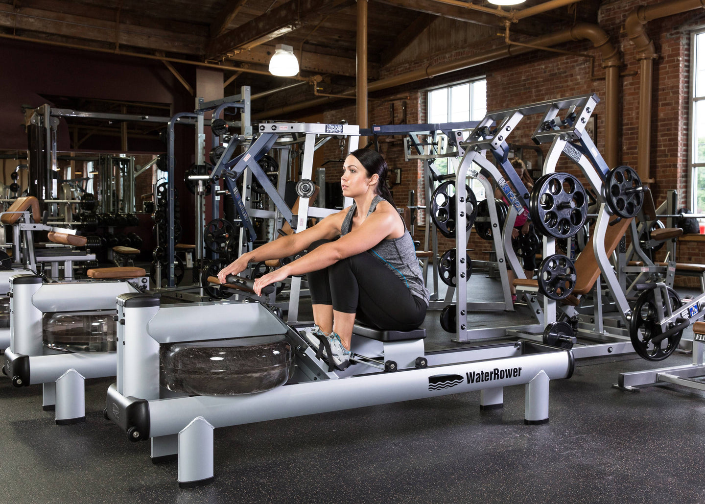 WaterRower M1 HiRise Rowing Machine with S4 BLE Monitor