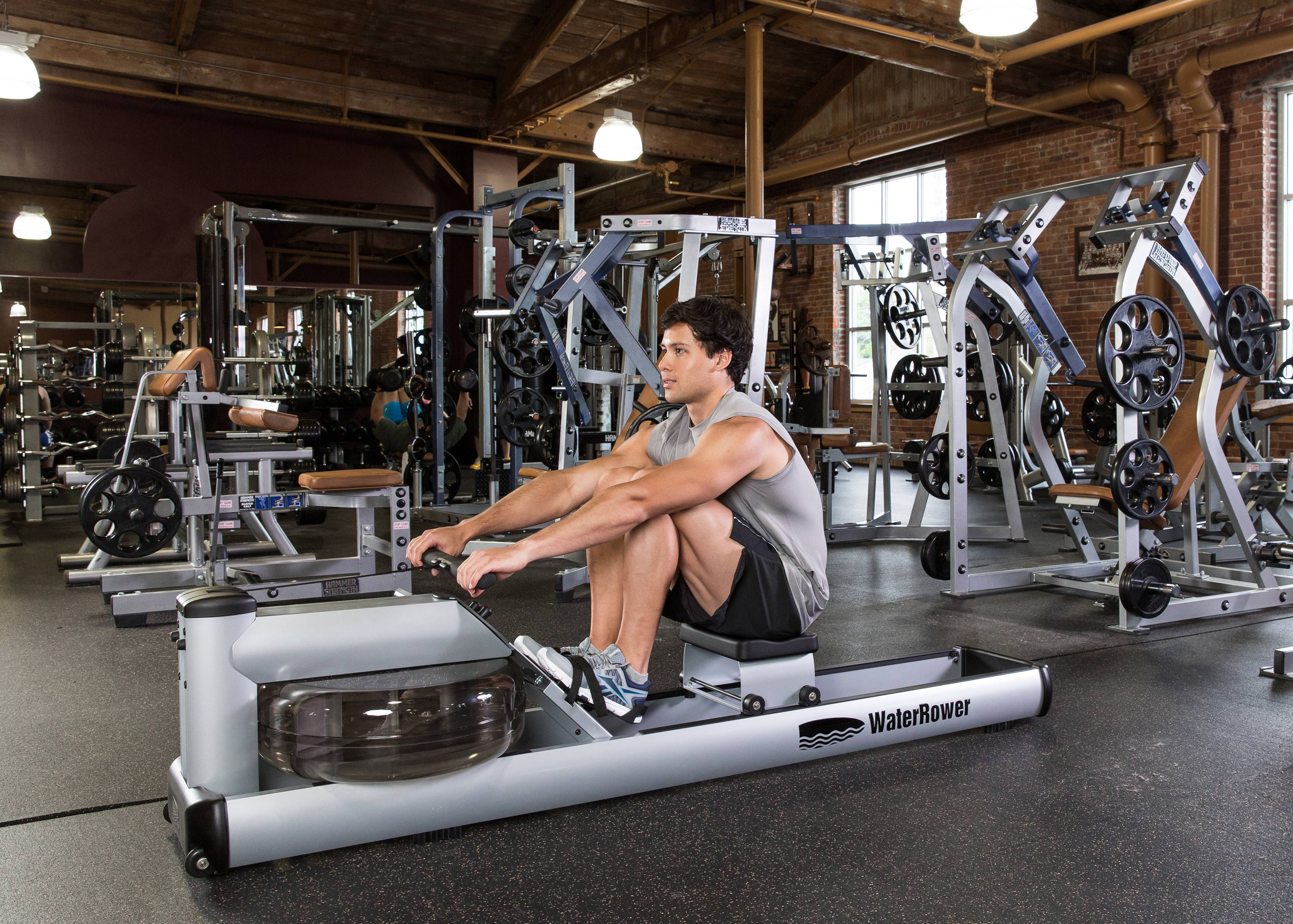 WaterRower M1 LoRise Rowing Machine with S4 BLE Monitor