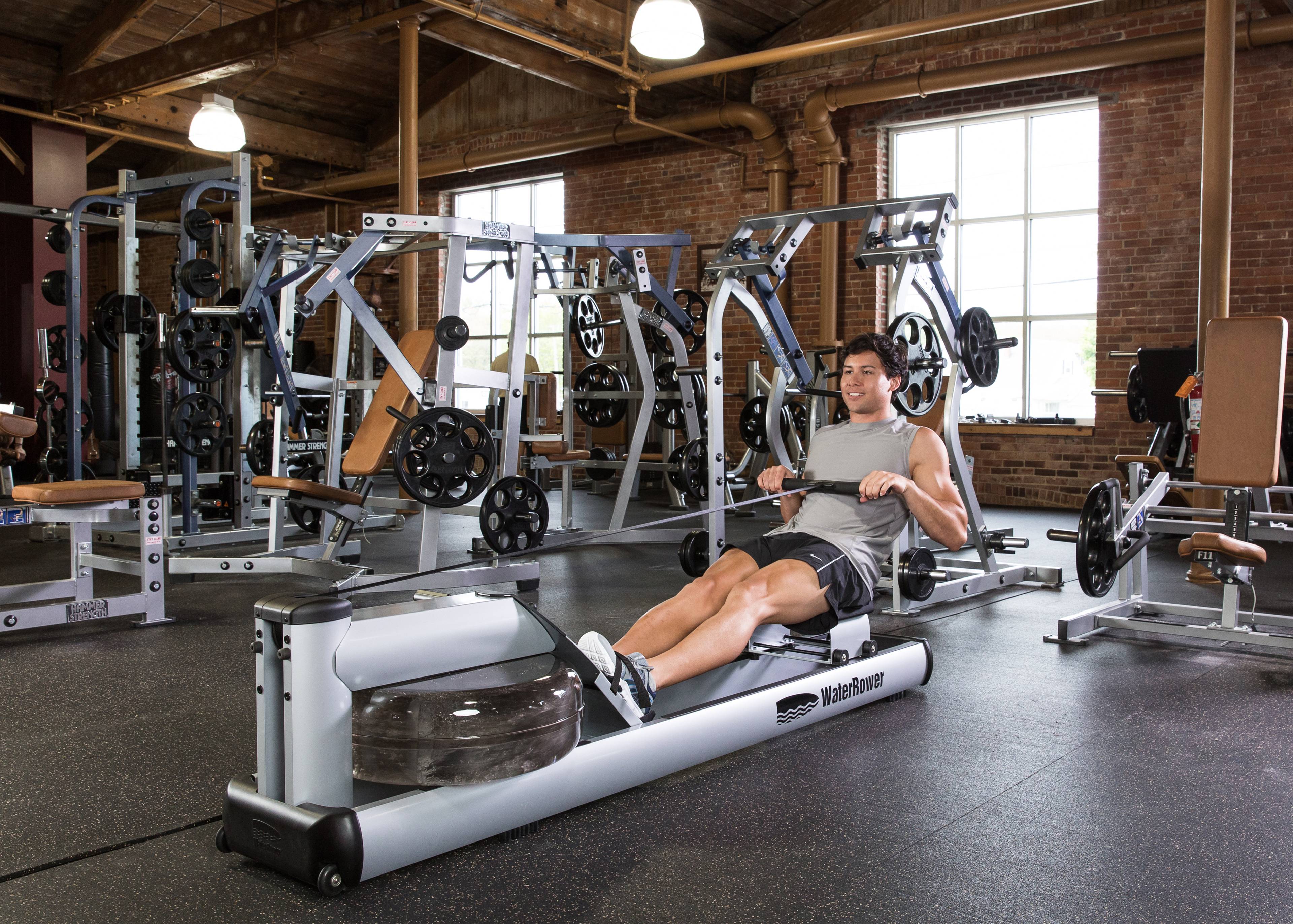 WaterRower M1 LoRise Rowing Machine with S4 BLE Monitor