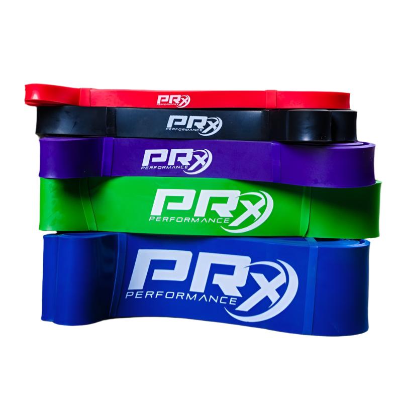 PRx Mobility Bands full set of six coloured latex loop bands