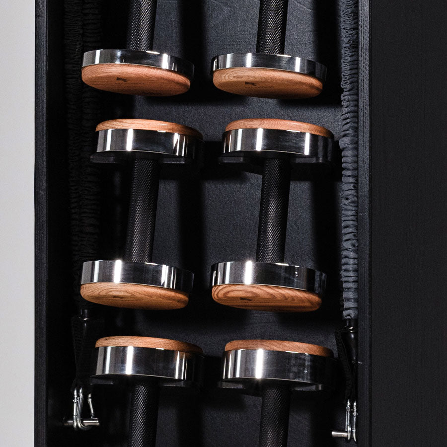 NOHRD StepTower included hardwood dumbbell set