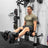 Athlete performing a seated leg extension on the PRx attachment