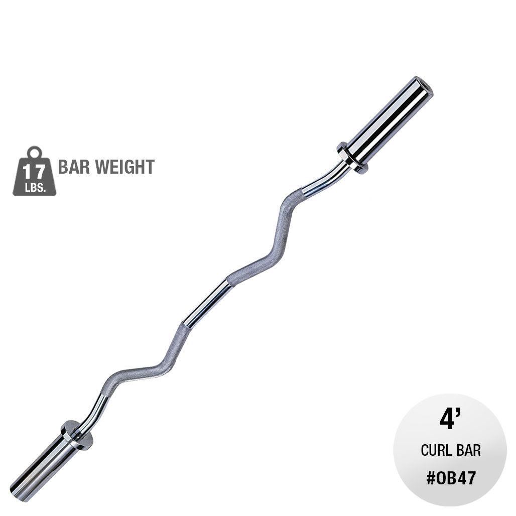 Body-Solid Olympic Curl Bar, Chrome - with specifications