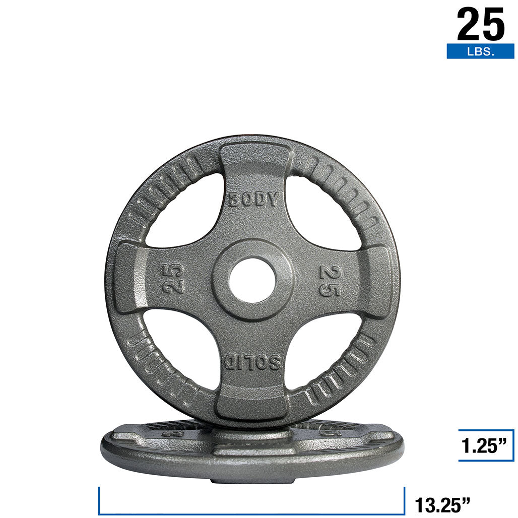 Body-Solid Gray Grip Cast Iron Olympic Set