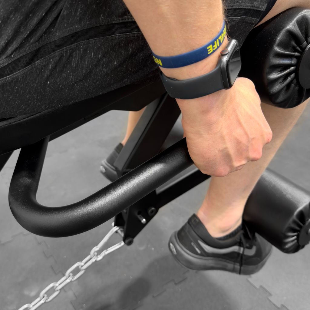 PRx Leg Curl / Leg Extension roller pads close up