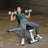 Powerline Folding Weight Bench, 7 Positions, No Assembly Required - in use, incline press