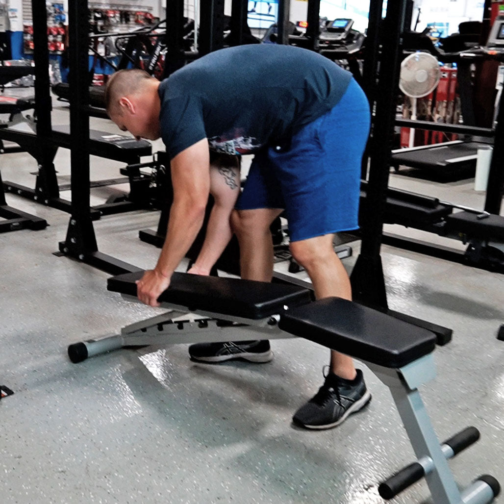 Powerline Folding Weight Bench, 7 Positions, No Assembly Required - folding bench