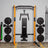 PRx Dip Station Storage installed between squat rack uprights