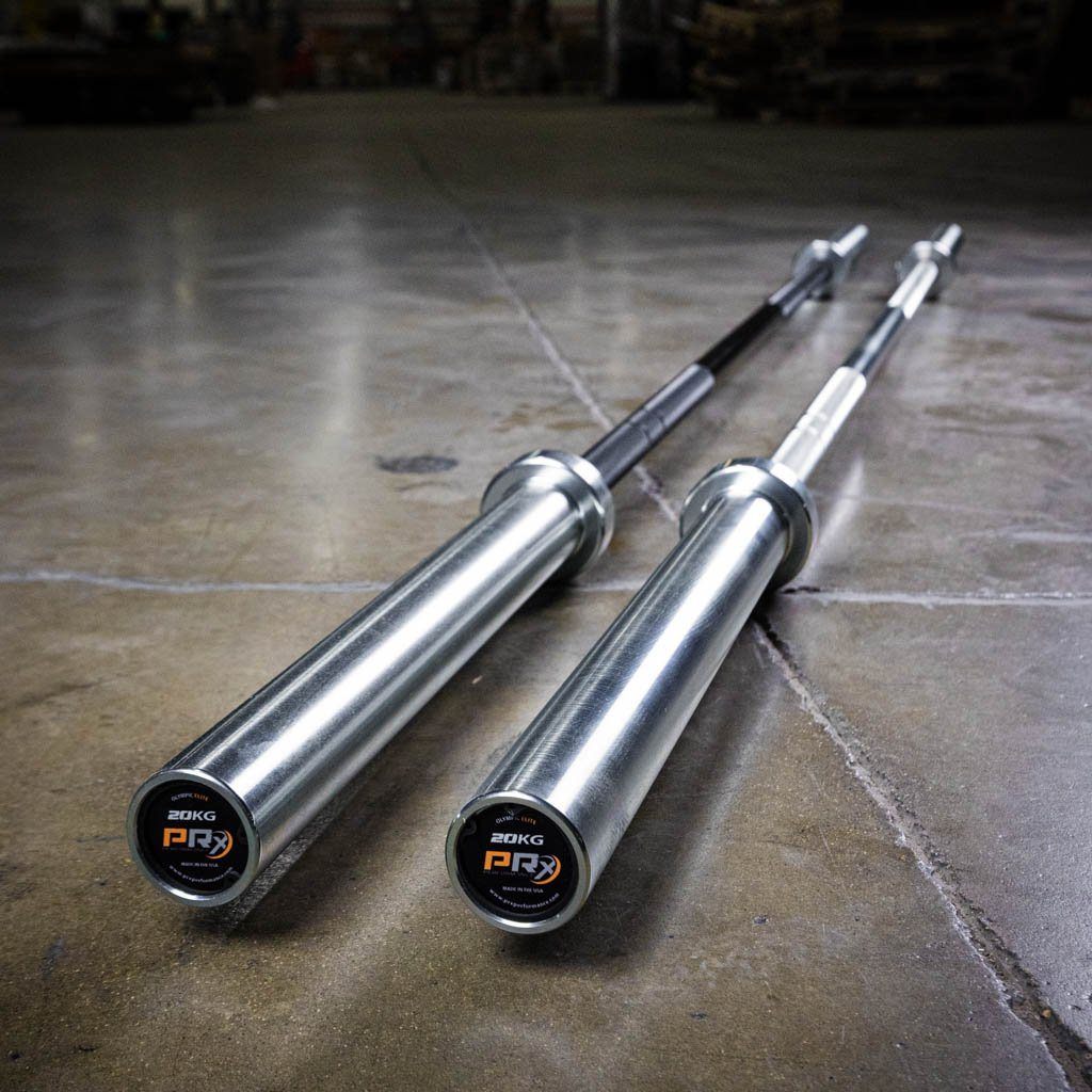 PRx Olympic Elite Barbell zinc shaft and sleeve