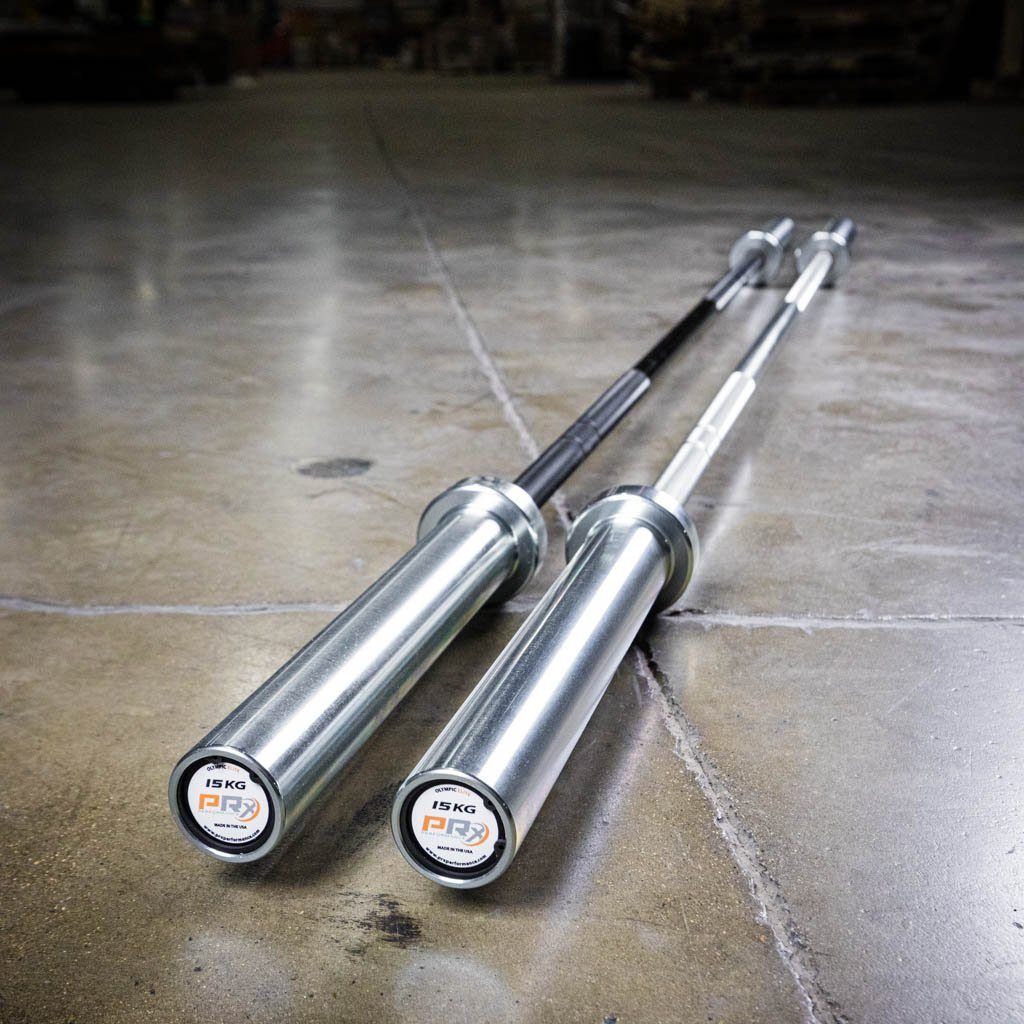 PRx Olympic Elite Barbell knurling detail
