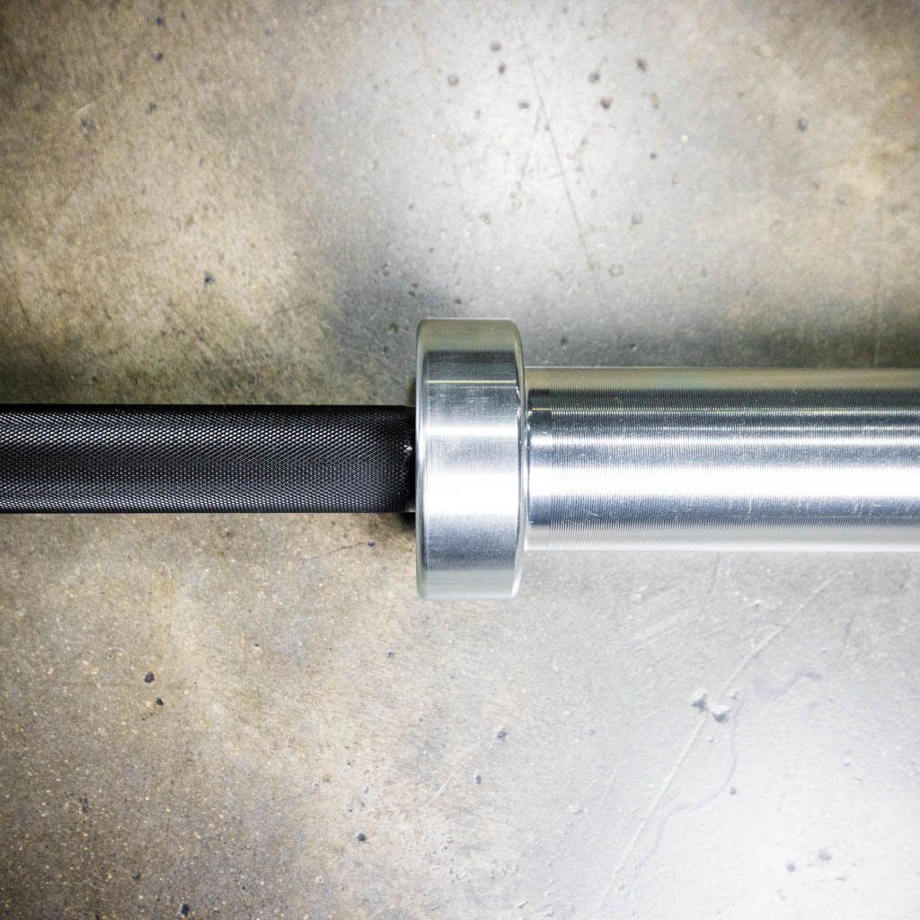 PRx Olympic Elite Barbell loaded with plates