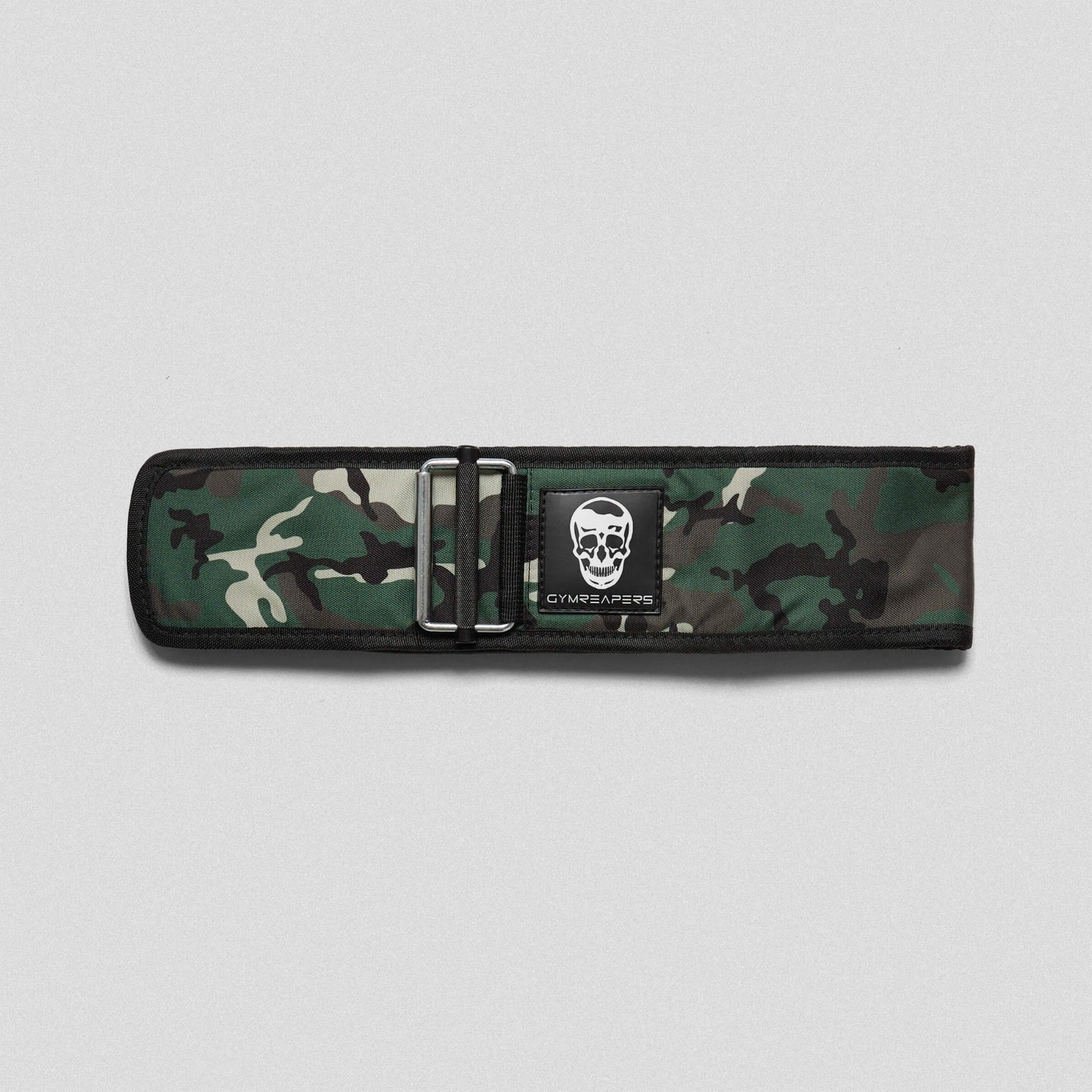 Quick Locking Weightlifting Belt | Premium Back Support - Woodland Camo