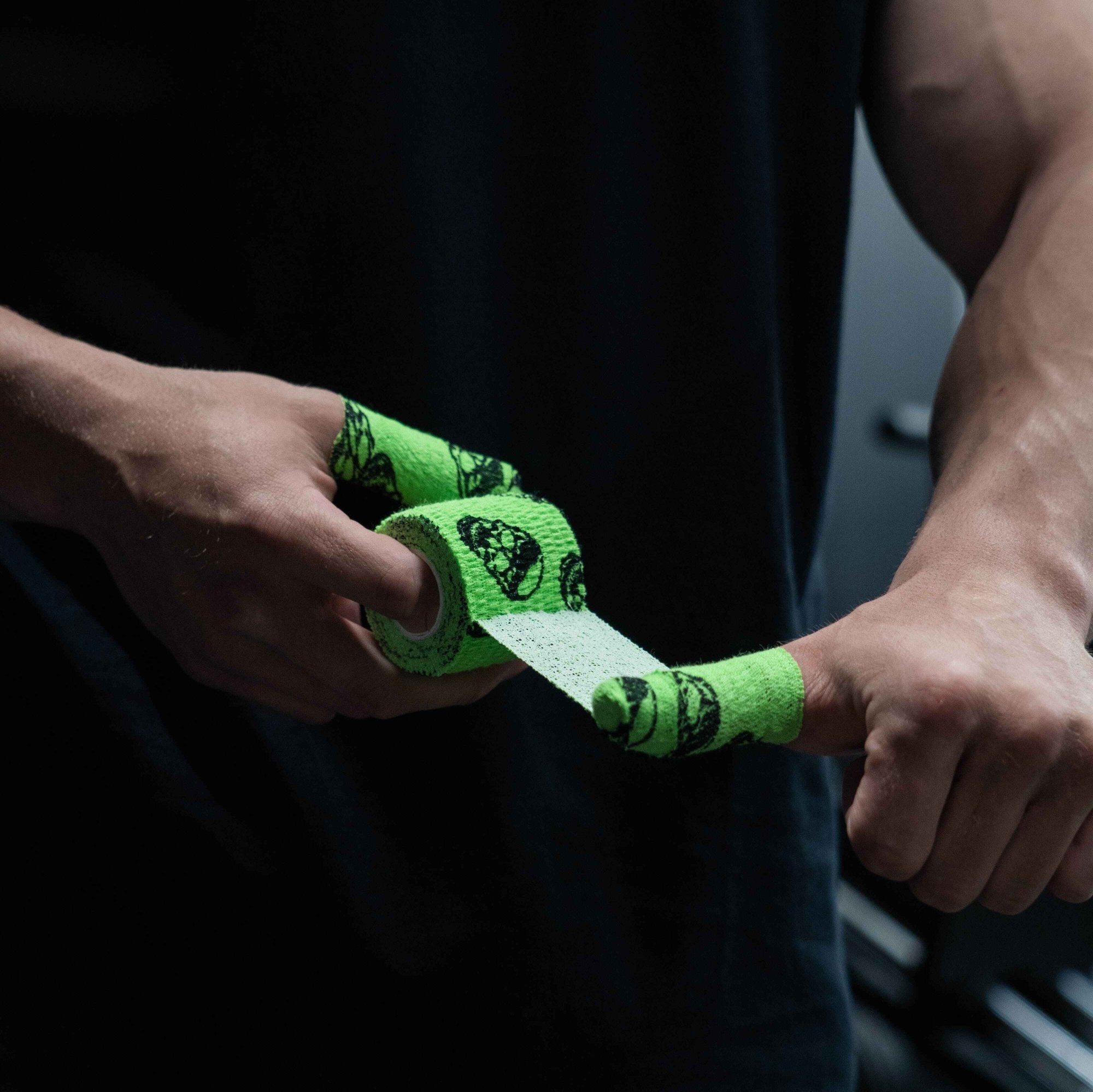 Gymreapers Skull Tape - Neon Green