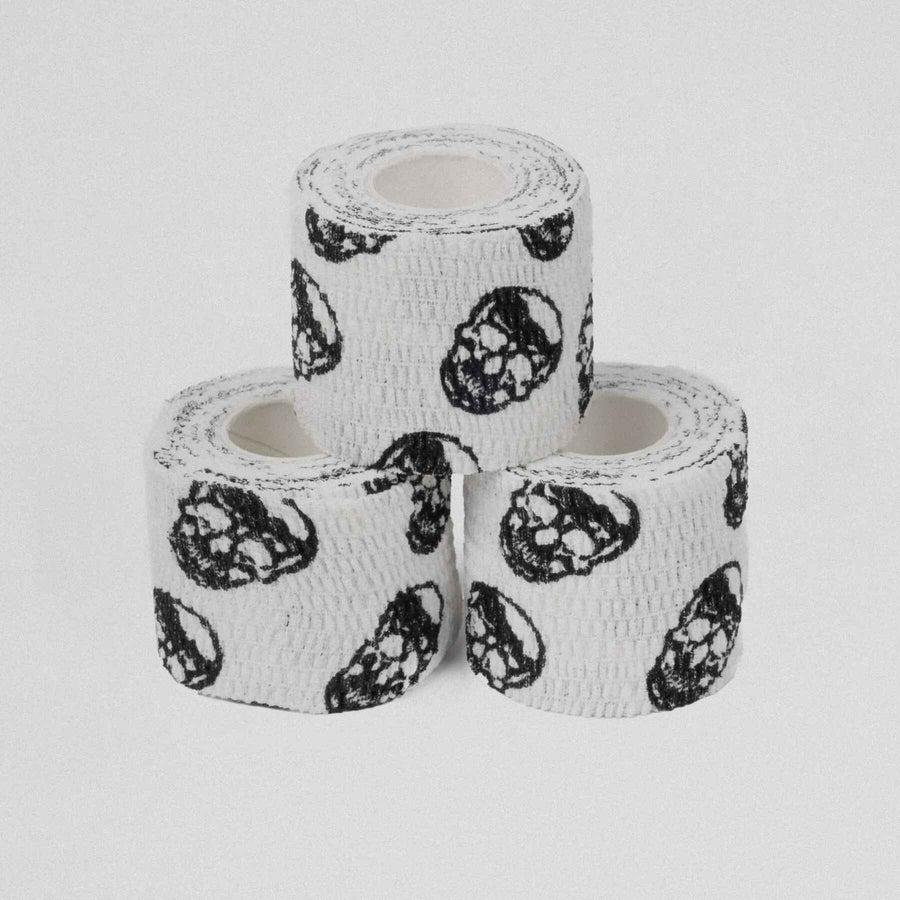 Gymreapers Skull Tape - White