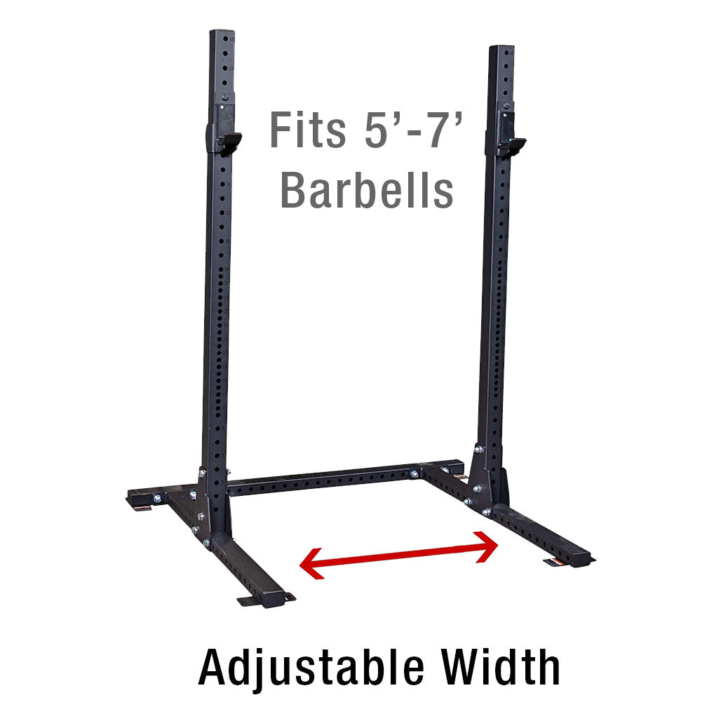 Body-Solid Pro ClubLine Squat Rack - adjustment detail