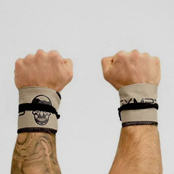 Strength Wrist Wraps - Adjustable Support - Tan