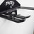 Snowboards resting on the rubber-dipped pegs of the PRx Ski and Snowboard Storage