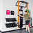 Two PRx dumbbell storage shelves nested side by side on a garage wall