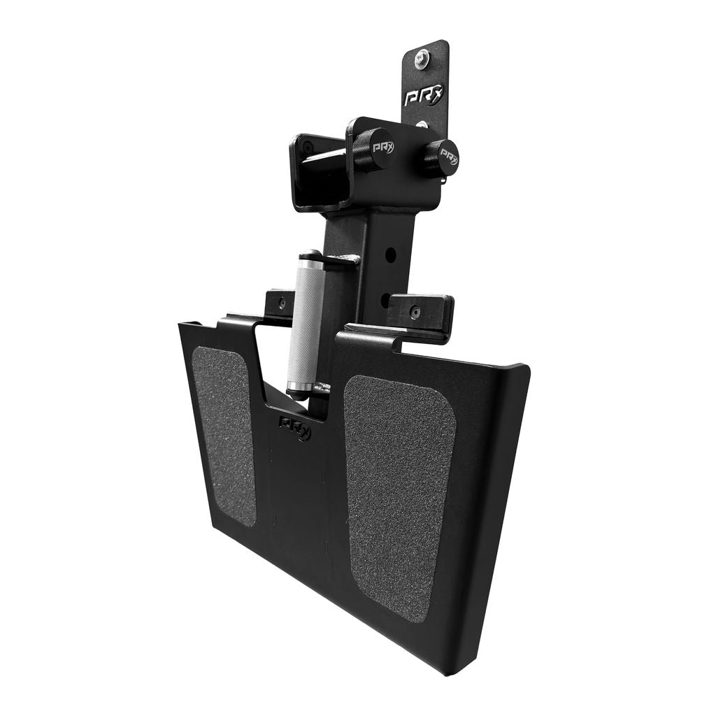 Profile Axis Pad Storage holding a PRx footplate against the wall